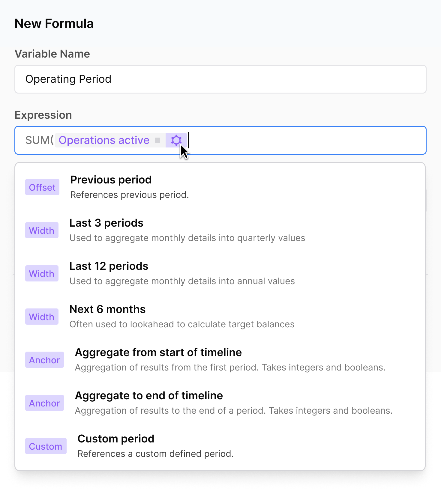 Phosphor Formula Editing