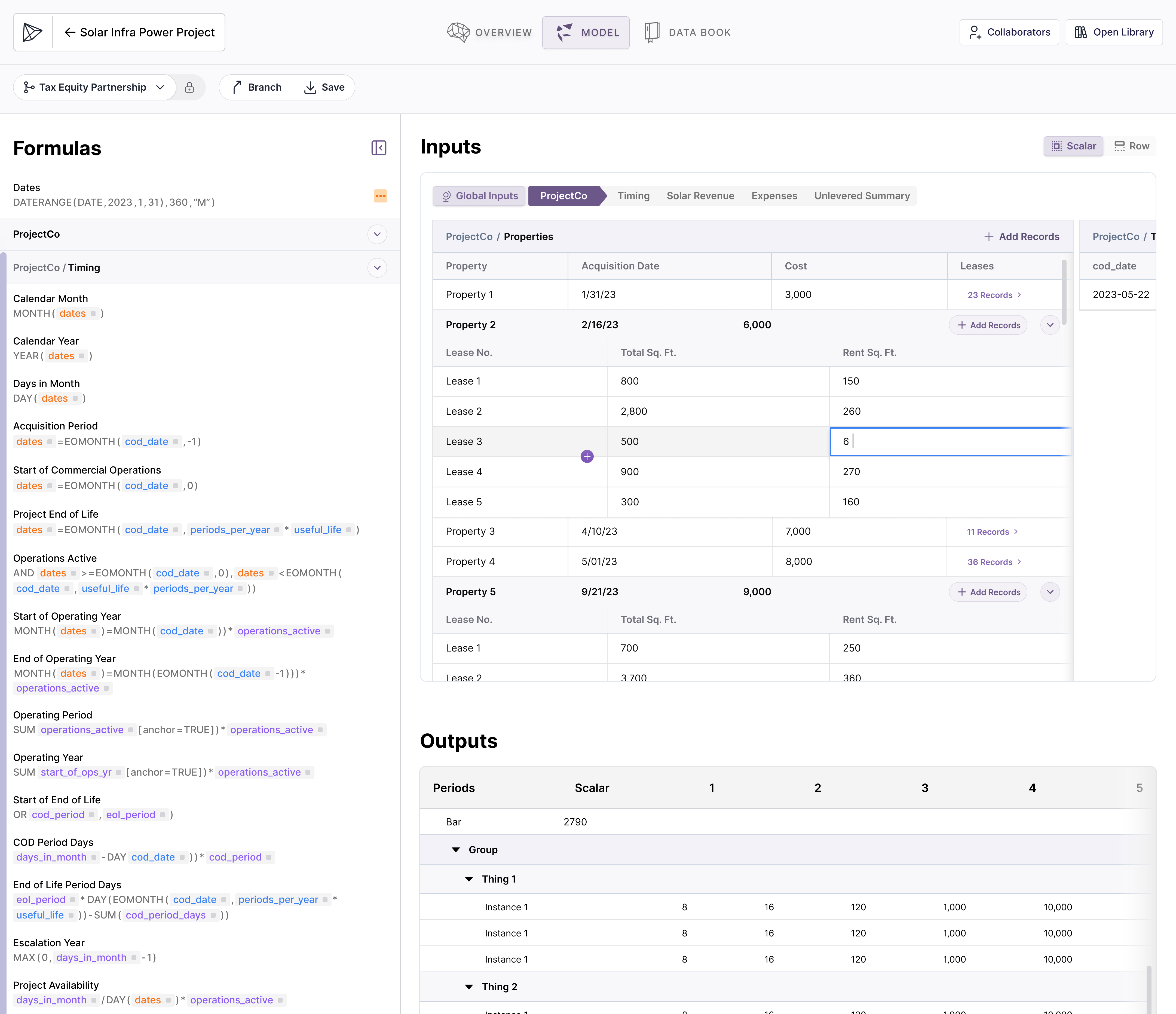 Phosphor Financial Modeling